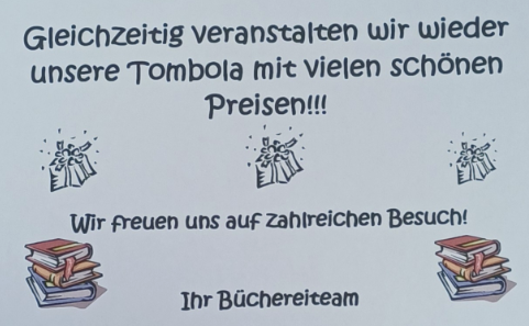 Tombola Buchflohmarkt 2025