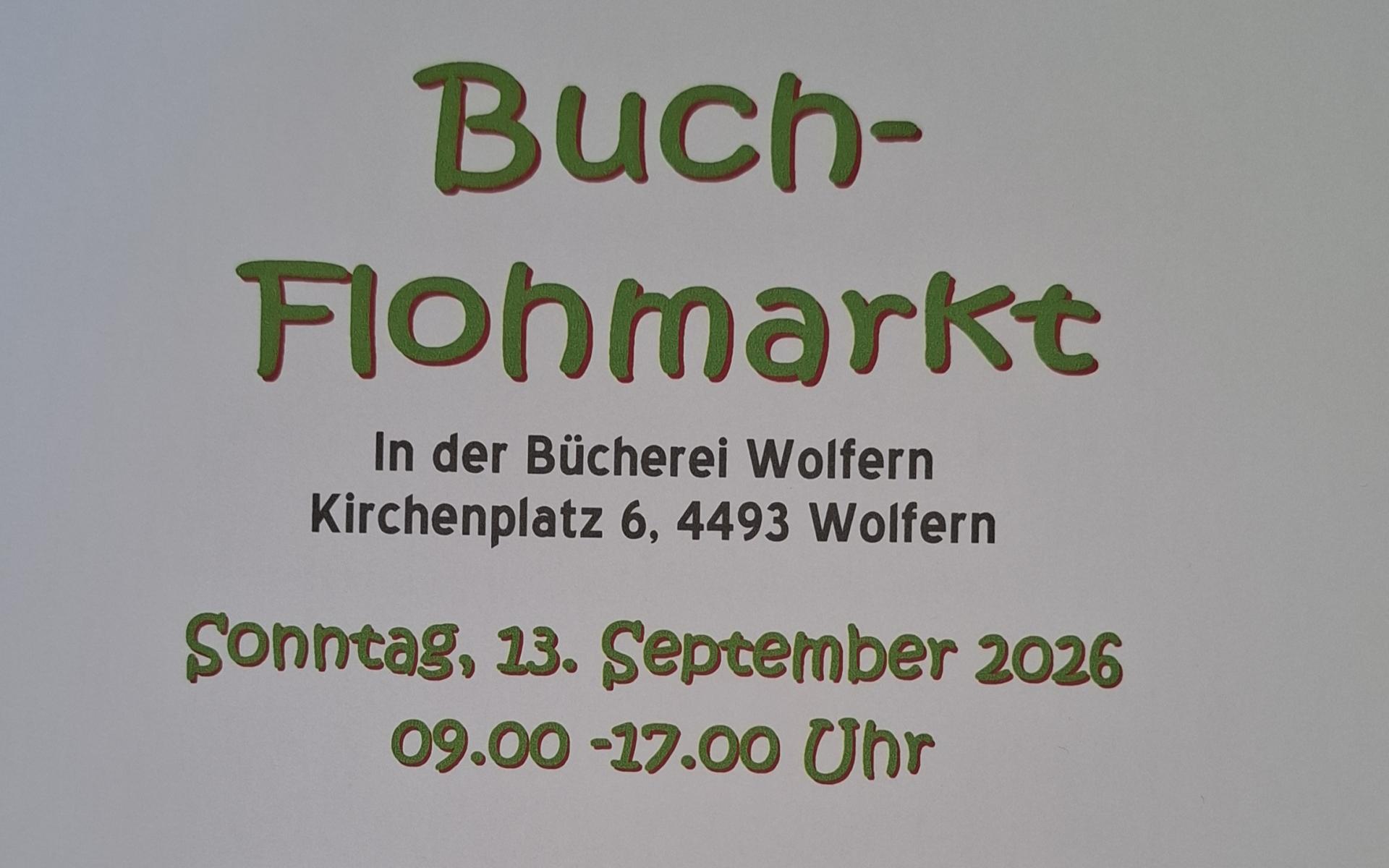 Buchflohmarkt 2026